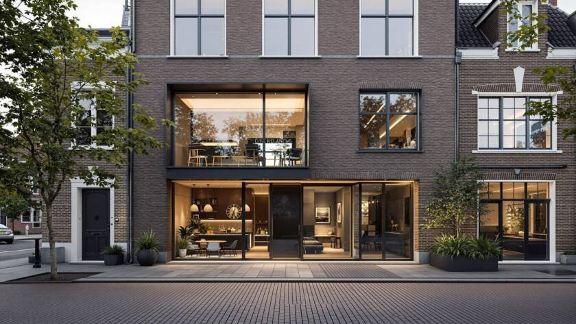 Transforming Old Dutch Buildings Modern Window and Door Installations