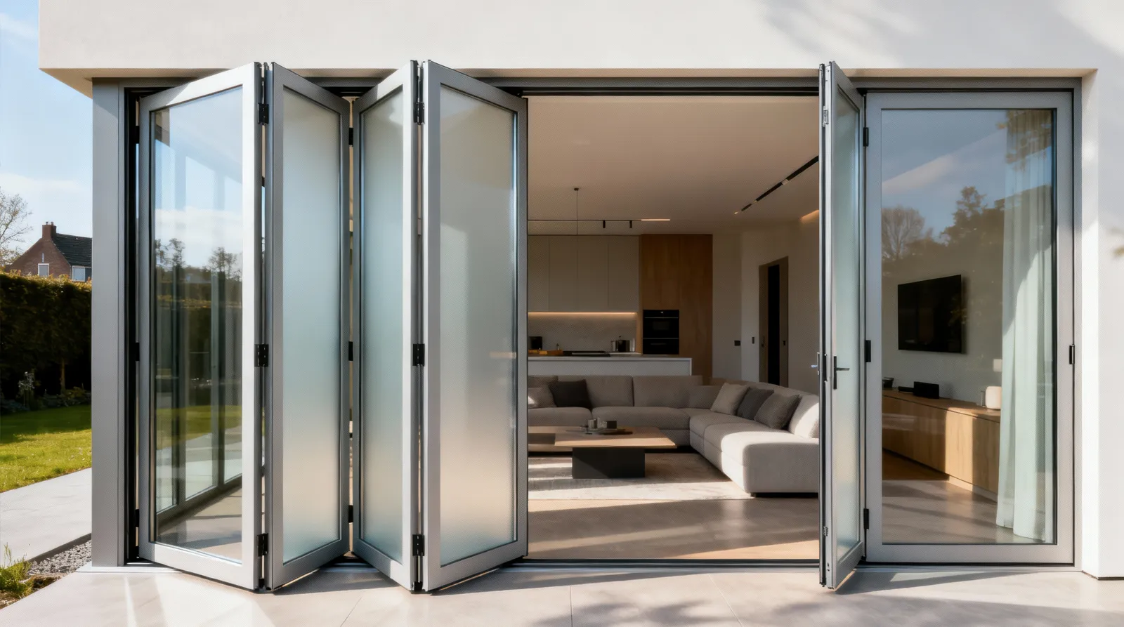 Bi-Fold Doors in Dutch Open-Plan Living Spaces | Eko Kozijnen